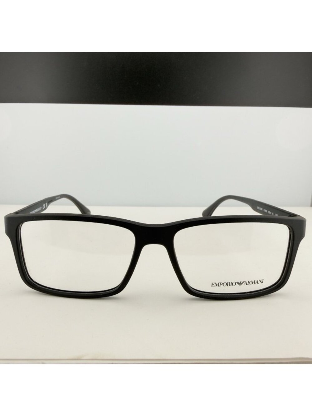Emporio Armani EA3038 5063 Eyeglasses Frames Rubber Black Men 56-15-140